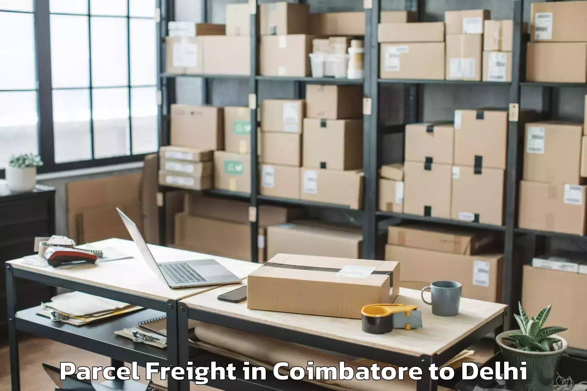 Discover Coimbatore to Dlf Emporio Mall Parcel Freight